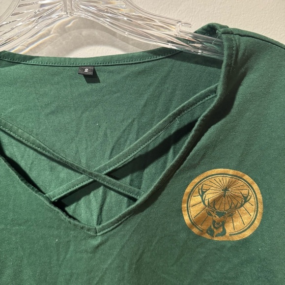 Jägermeister V-Neck T-Shirt with Logo - Picture 2 of 6